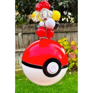 Pokemon Poke’ Ball Engagement Ring Box Keychain Purse Bag Charm